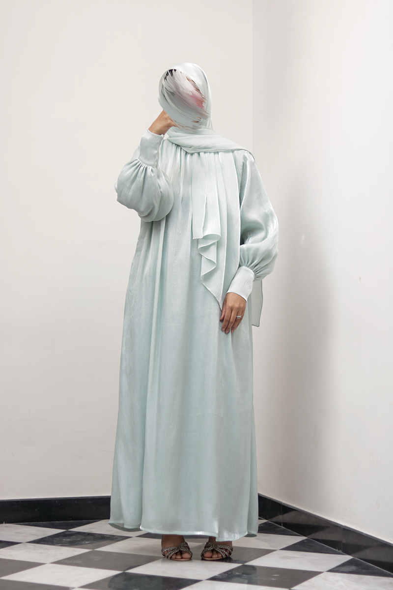 Glacé Mint Muse Abaya - Image 6