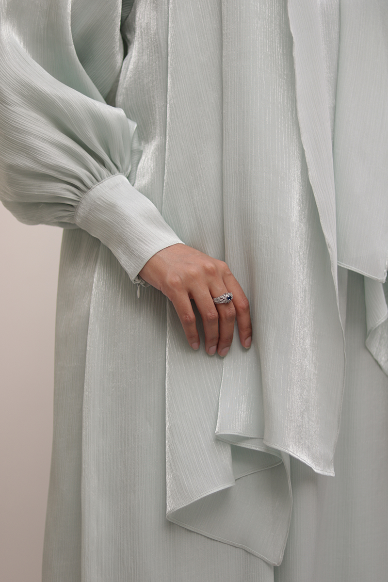 Glacé Mint Muse Abaya - Image 5